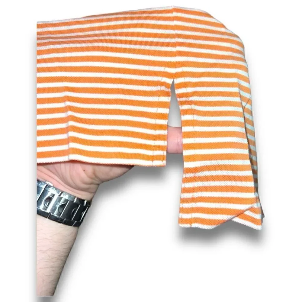 Orange & White Polo Ralph Lauren Golf 100% Pima Cotton Polo Size L